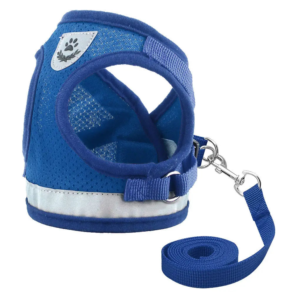 Cat Harness and Leash Set Reflective Kitten Puppy Dogs Jacket Mesh Pet Clothes For Small Dogs Pet Chihuahua Yorkies Pug