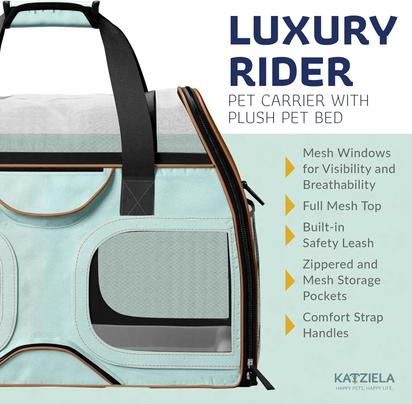 Pet Carrier - Airline Compliant Dog Carrier Pet Carrier for Small Dogs and Cats - Soft Travel Dog Luggage