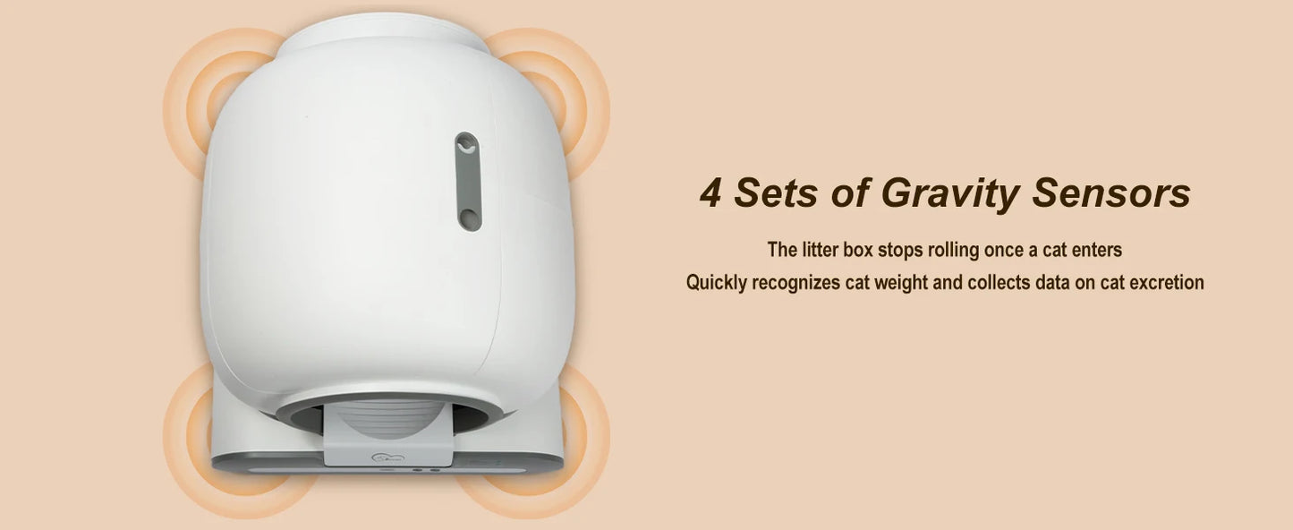 DOEL Automatic Cat Litter Box Self Cleaning with App Control & Cat Litter Mat Smart Cat Toilet for Multiple Large Cats