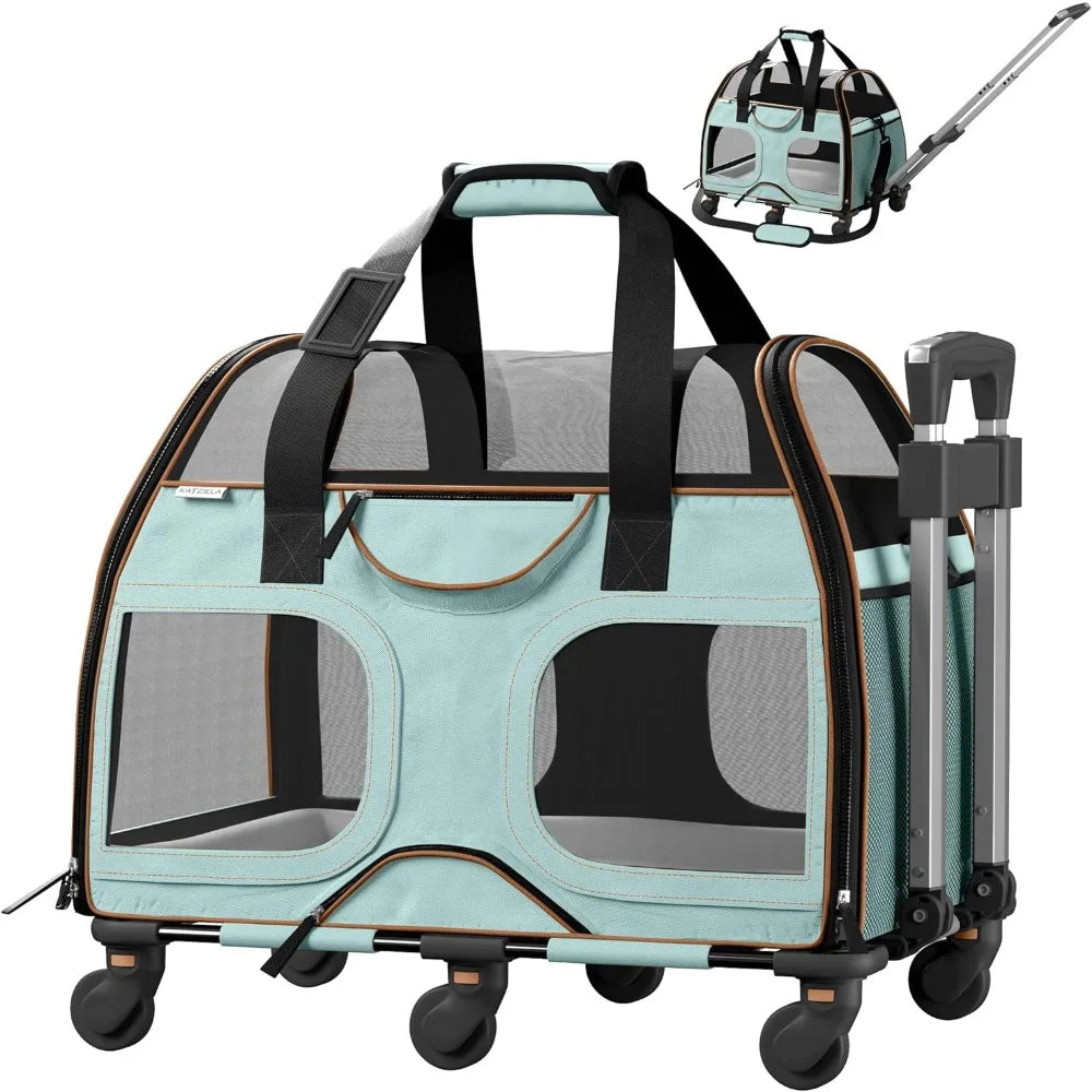 Pet Carrier - Airline Compliant Dog Carrier Pet Carrier for Small Dogs and Cats - Soft Travel Dog Luggage