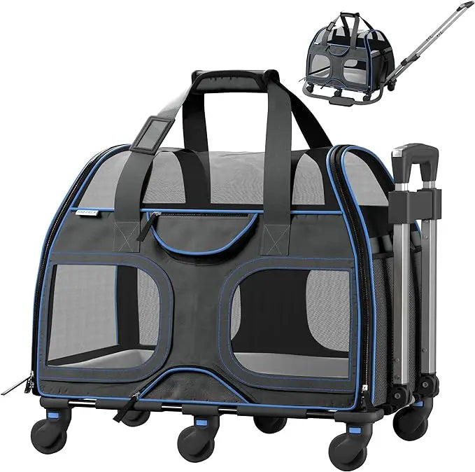 Pet Carrier - Airline Compliant Dog Carrier Pet Carrier for Small Dogs and Cats - Soft Travel Dog Luggage