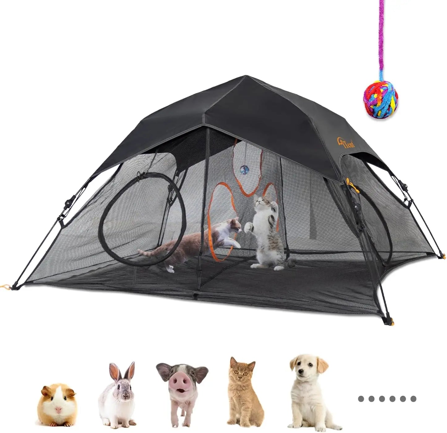 Extra Cat Enclosure Cat Tower Tent for Indoor/Outdoor/Patio/Camping,3 Tier Cat Cage Inside, X-Large Outdoor Catio