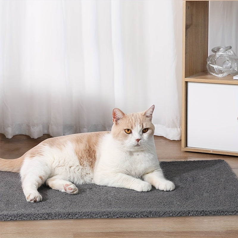 Self Warming Cat Bed Self Heating Cat Dog Mat Extra Warm Thermal Pet Crate Pad For Indoor Outdoor Pets With Removable Cover