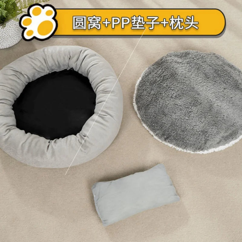 Bed Cat House Condo for Indoor or Outdoor Cat Tent Very Soft Small Dog Mat Bag for Washable Cave Cats Beds Pet House