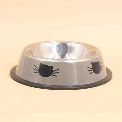 Supet Dog Cat Bowl, Dog Water Bowl with Non-Slip Rubber Base, Metal Insulated Stainless Steel Cat Bowls, Double Wall Cat Bowl