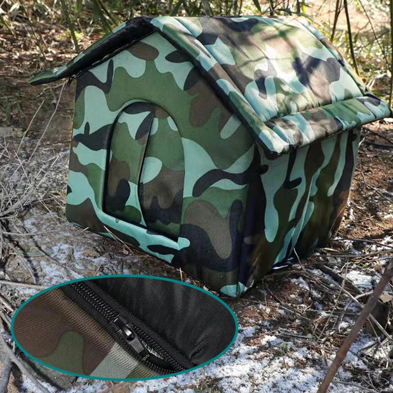 Cat House Waterproof Outdoor Winter Warm Pet Cat Cave Sleeping Beds Tent Home Foldable and Washable for Small Dog Puppy Supplies