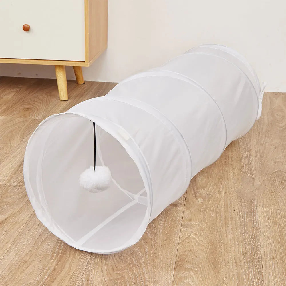 Cat Tunnels Kitten Tunnel Tube Kittens Portable Cat Toys Folded Indoor Exercising Rabbit Cat Tunnel for Indoor Cats Playing Tent