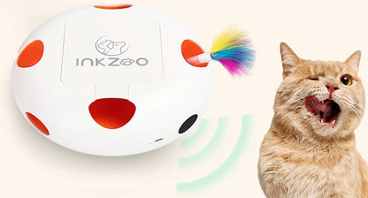 INKZOO Cat Toys, Interactive Cat Toys for Indoor Cats,  Smart Interactive Kitten Toy, Automatic 7 Holes Mice Whack-A-Mole