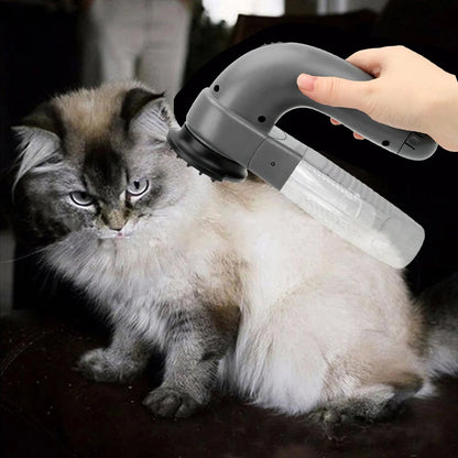 Pet Grooming Vacuum Cleaner Portable Electric Animal Hair Suction Device Pet Hair Removal Brush for Long/Short Haired Dogs Cats