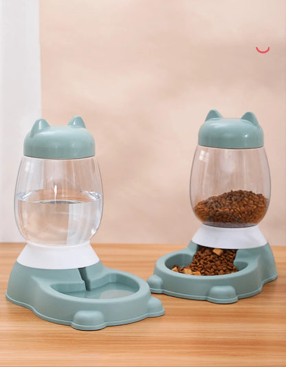 HOOPET 2022 New Cat Bowl 3 Colors Pet Automatic Feeder Dog Drinking Bowl Dispenser for Puppy Cat Food Water Bowl Pet Accessaries