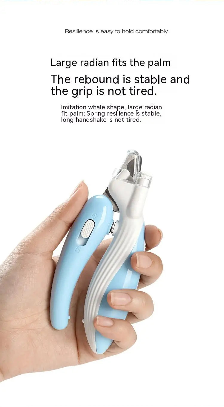 Pet nail clippers Dog Cat Nail Trimmer Labor-Saving Nail Clipper Convenient LED electric nail grinder dog grooming supplies