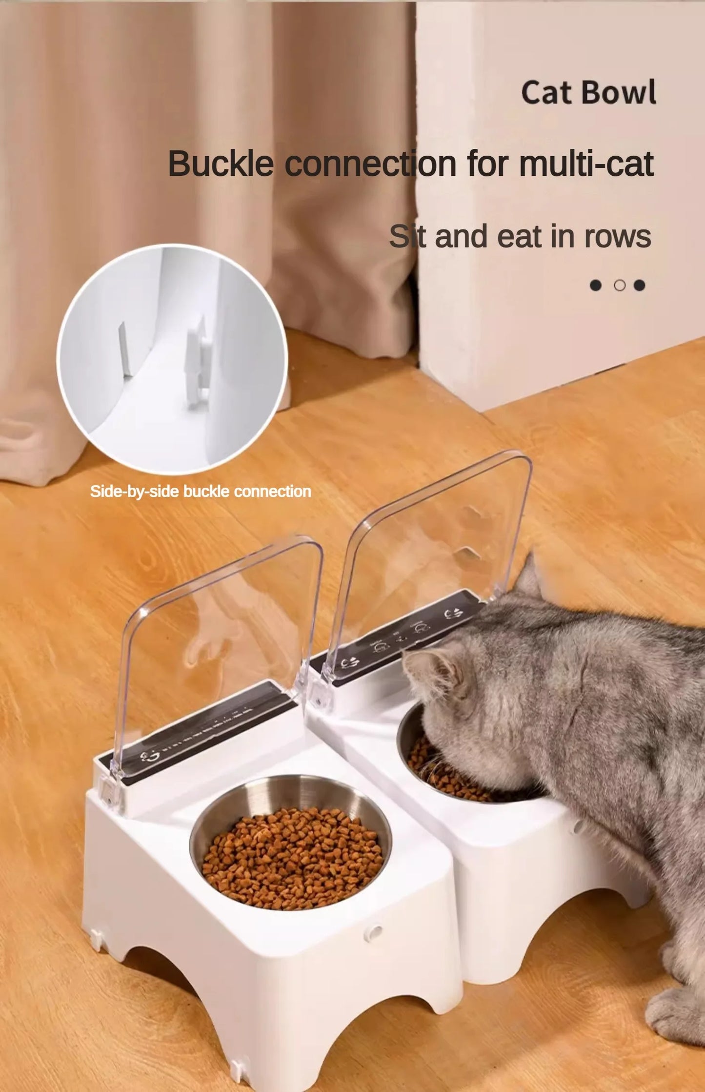 Smart Cat Bowl Pet Feeder Bowl Cat Dog Food Feeder Infrared Sensor Auto Open Cover Smart Feeder Anti-mouse Cat Food Dispenser