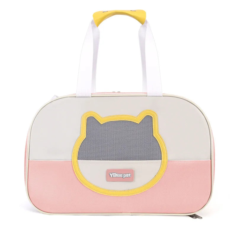 Breathable Large-capacity Outdoor Carrying Bag Crossbody Pet Folding Lightweight Cat and Dog Bag