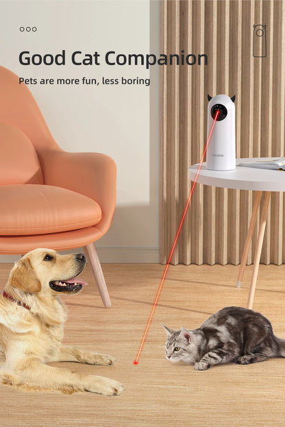 ROJECO Automatic Cat Toys Interactive Smart Teasing Pet LED Laser Indoor Cat Toy Accessories Handheld Electronic Cat Toy For Dog