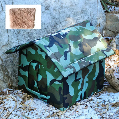 Cat House Waterproof Outdoor Winter Warm Pet Cat Cave Sleeping Beds Tent Home Foldable and Washable for Small Dog Puppy Supplies