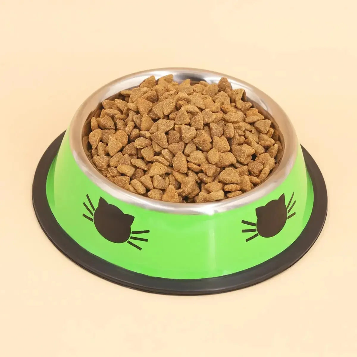 Supet Dog Cat Bowl, Dog Water Bowl with Non-Slip Rubber Base, Metal Insulated Stainless Steel Cat Bowls, Double Wall Cat Bowl