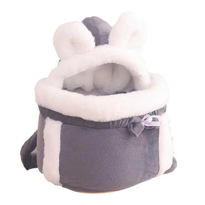 Cat Bag, Pet Tote Bag, Outdoor Portable Plush Backpack, Winter Warm Cat Bed, Small Dog Carrying Bag, Pet Backpack