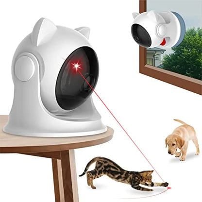 ATUBAN Automatic Cat Laser Toy for Indoor Cats,Interactive cat Toys for Kittens/Dogs,Fast/Slow Mode,Adjustable Circling Ranges