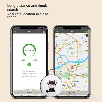 F2 Pet locator cat dog tracking GPS collar anti-lost monitoring hanging neck Bluetooth