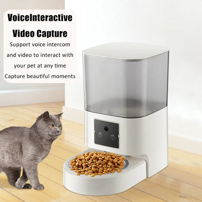 Pet Intelligent Feeder Timed Quantitative Remote Control Automatic Feeder Cat Food Dog Food Intelligent Feeding Machine