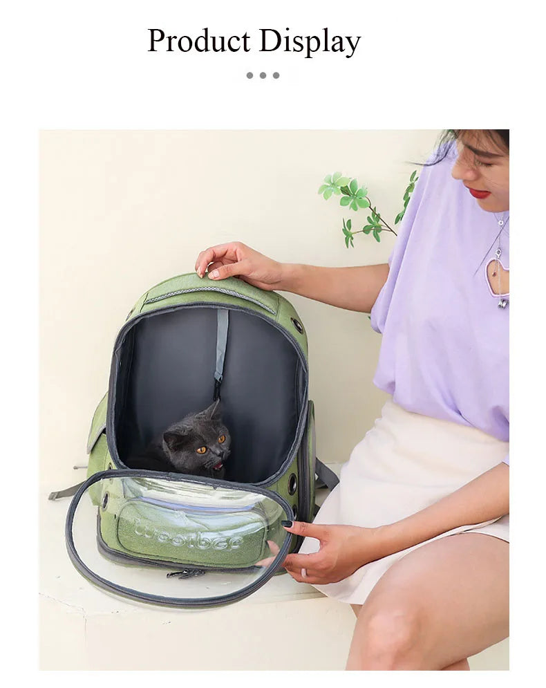 Astronaut Transparent Transport Carrying Bag, Pet Travel Bag, Space Capsule, Cat Backpack, Carrier for Dog, High Quality