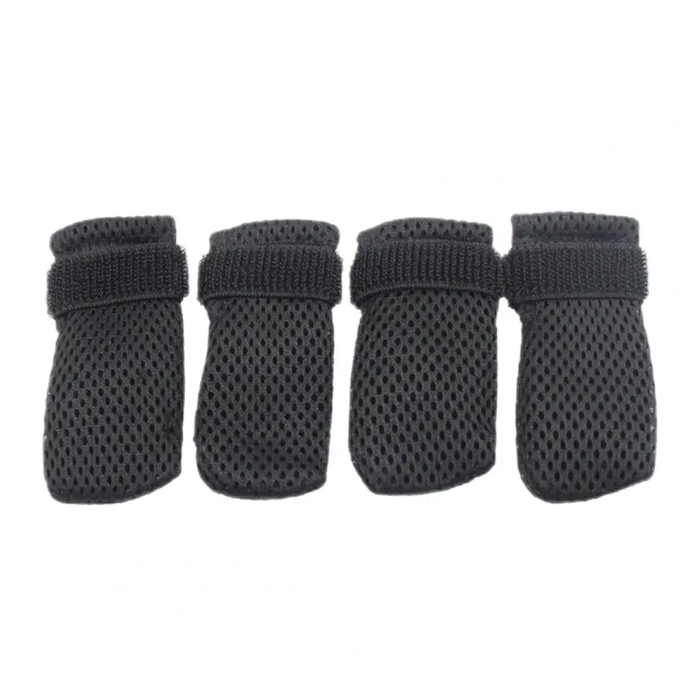 4 Pcs Cat Socks Anti-Scratch Anti Skid Protective Cats Shoes Elastic Soft Fabric Non-Slip Kitten Foot Cover Pet Supplies