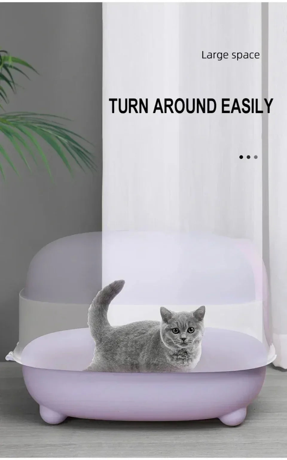 Cat Litter Box Detachable Enclosed Pet Nest Fully Automatic Deodorization Cat House Four Season Universal Anti-odor Pussy Toilet