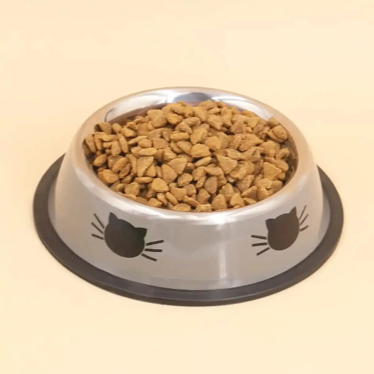 Supet Dog Cat Bowl, Dog Water Bowl with Non-Slip Rubber Base, Metal Insulated Stainless Steel Cat Bowls, Double Wall Cat Bowl