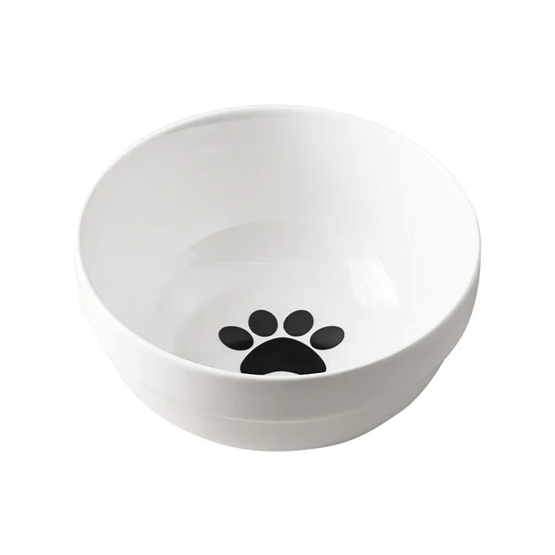 1-3pcs Creative Cervical Protection Pet Supplies Ceramic Double Cat Bowl Ceramic Cat Bowl Food Bowl Dog Drinking Water Food Bowl