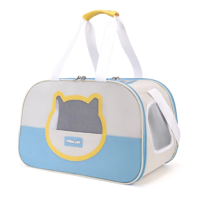 Breathable Large-capacity Outdoor Carrying Bag Crossbody Pet Folding Lightweight Cat and Dog Bag