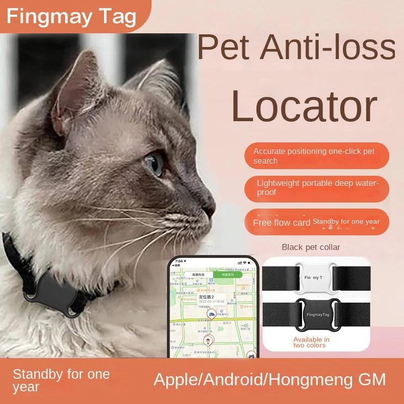 F2 Pet locator cat dog tracking GPS collar anti-lost monitoring hanging neck Bluetooth