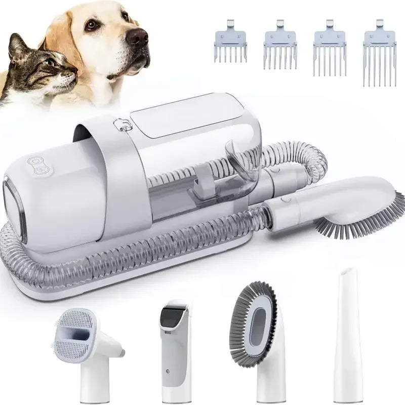 LMVVC pet grooming kit with vacuum for dogs and cats vacuum brush