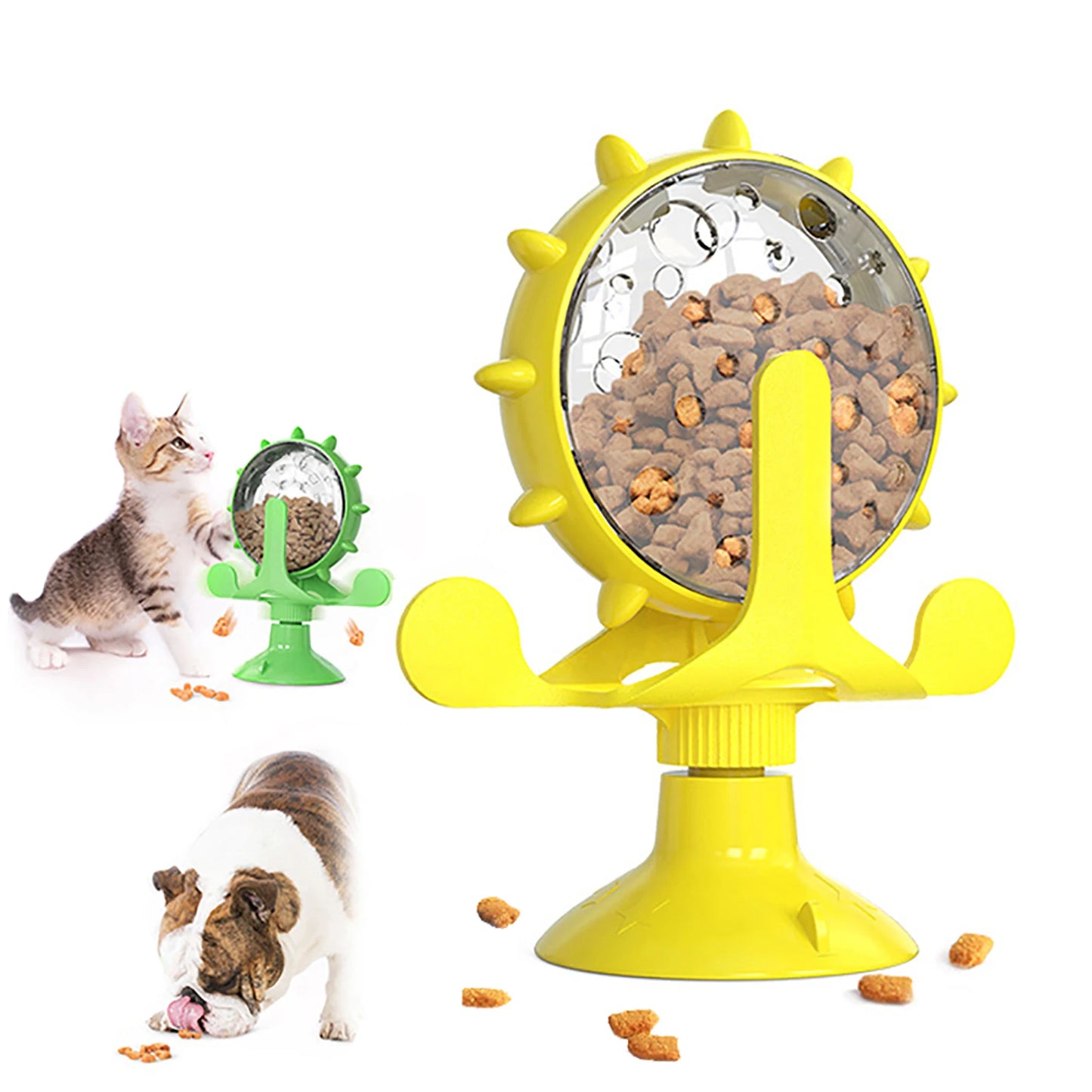 Interactive Treat Leaking Toy For Cat Small Dogs Slow Feeder Dispenser Pet Interactive Toys Treat Dispenser With Funny