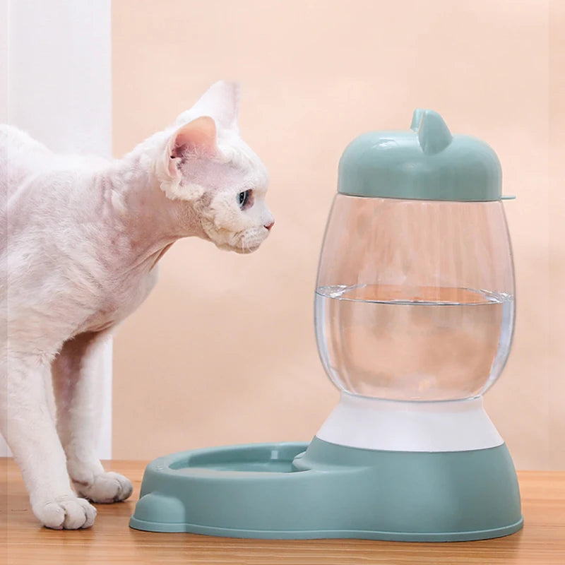 HOOPET 2022 New Cat Bowl 3 Colors Pet Automatic Feeder Dog Drinking Bowl Dispenser for Puppy Cat Food Water Bowl Pet Accessaries