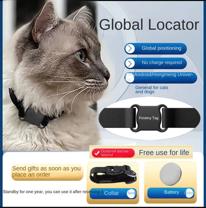 F2 Pet locator cat dog tracking GPS collar anti-lost monitoring hanging neck Bluetooth