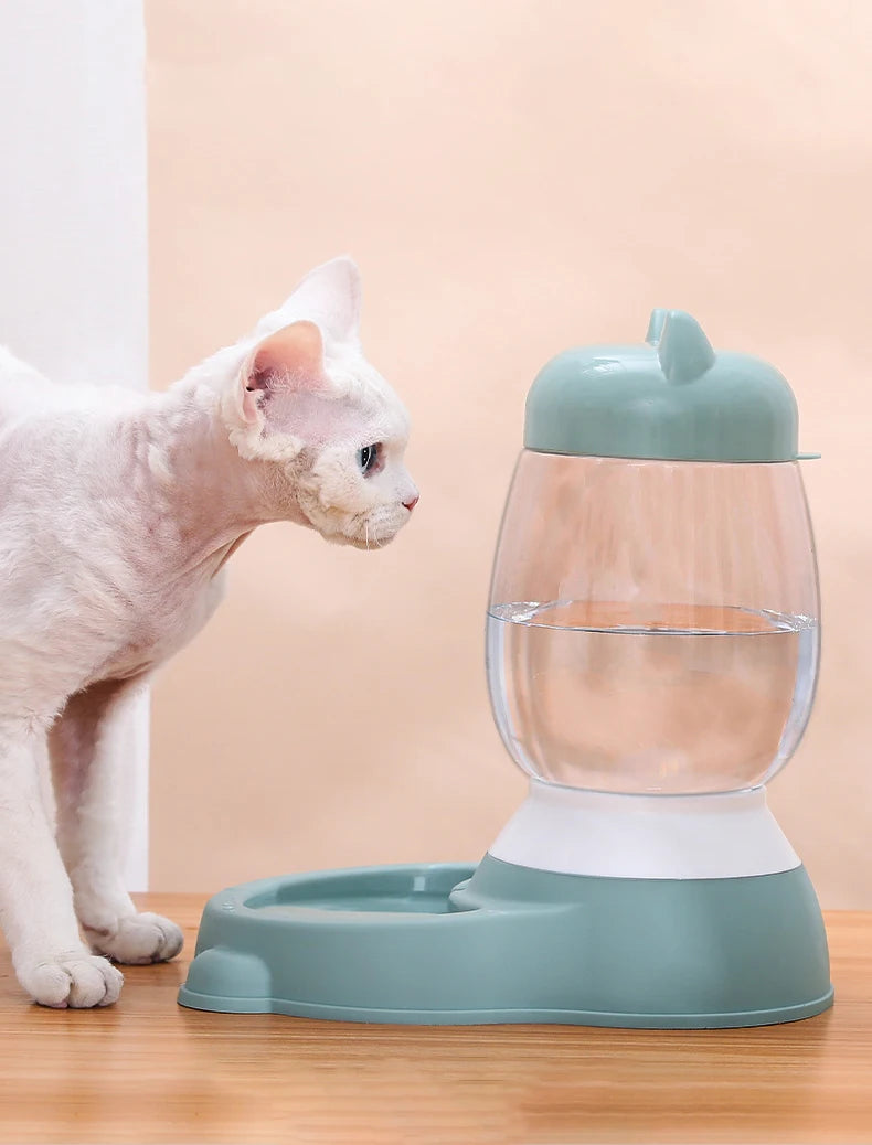 HOOPET 2022 New Cat Bowl 3 Colors Pet Automatic Feeder Dog Drinking Bowl Dispenser for Puppy Cat Food Water Bowl Pet Accessaries