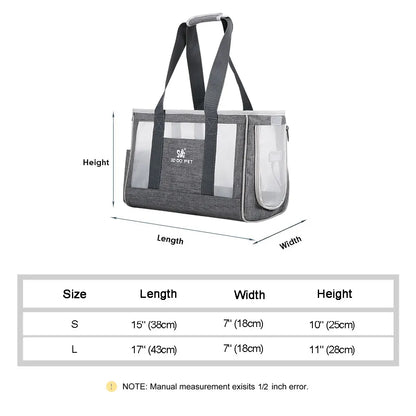 Cat Carrier Bag Breathable Transporter Pet Bag Portable Puppy Single Shoulder Bags Travel Carrier For Cats Dogs Pet Handbag