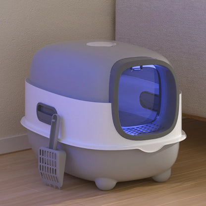 Cat Litter Box Detachable Enclosed Pet Nest Fully Automatic Deodorization Cat House Four Season Universal Anti-odor Pussy Toilet