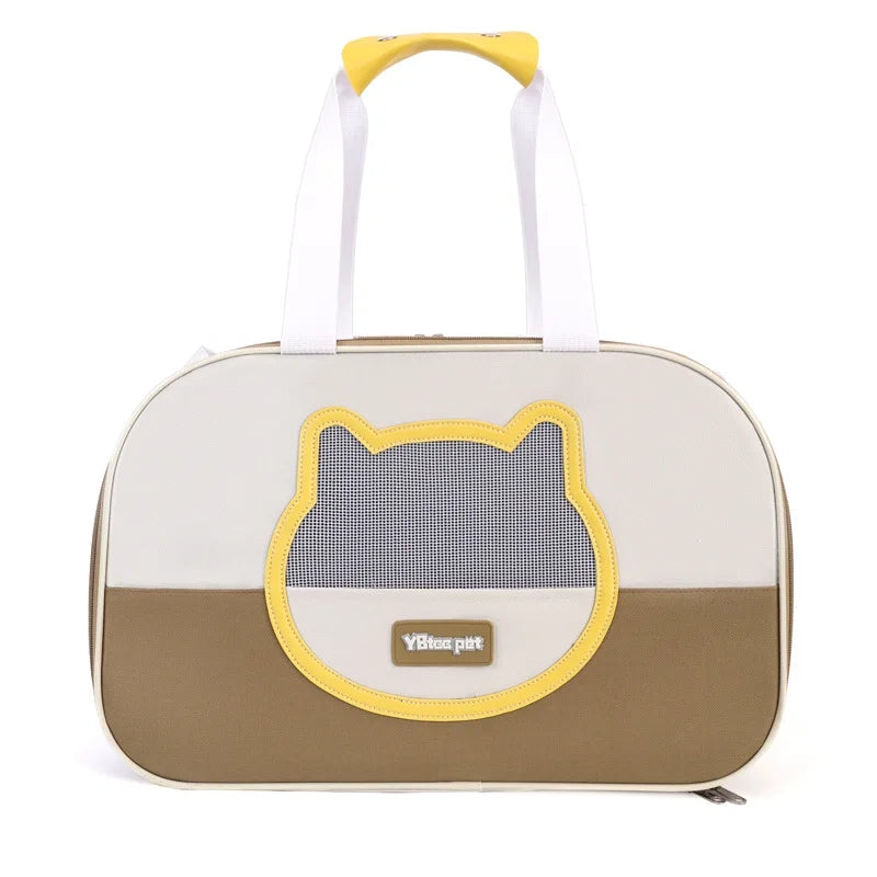 Breathable Large-capacity Outdoor Carrying Bag Crossbody Pet Folding Lightweight Cat and Dog Bag