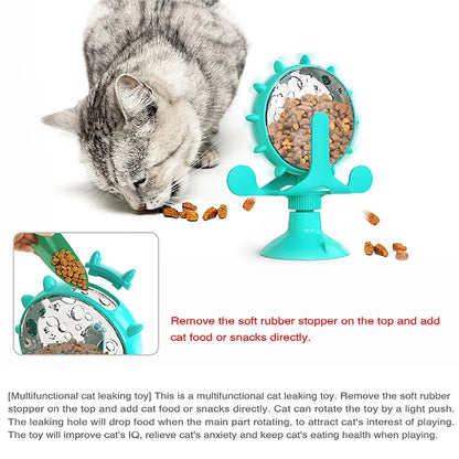 Interactive Treat Leaking Toy For Cat Small Dogs Slow Feeder Dispenser Pet Interactive Toys Treat Dispenser With Funny