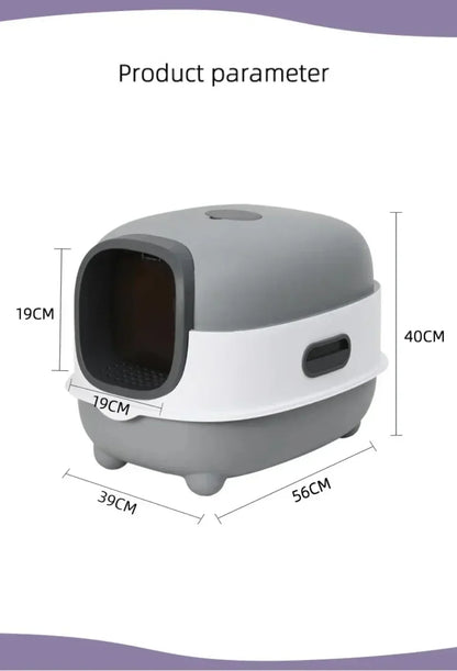 Cat Litter Box Detachable Enclosed Pet Nest Fully Automatic Deodorization Cat House Four Season Universal Anti-odor Pussy Toilet