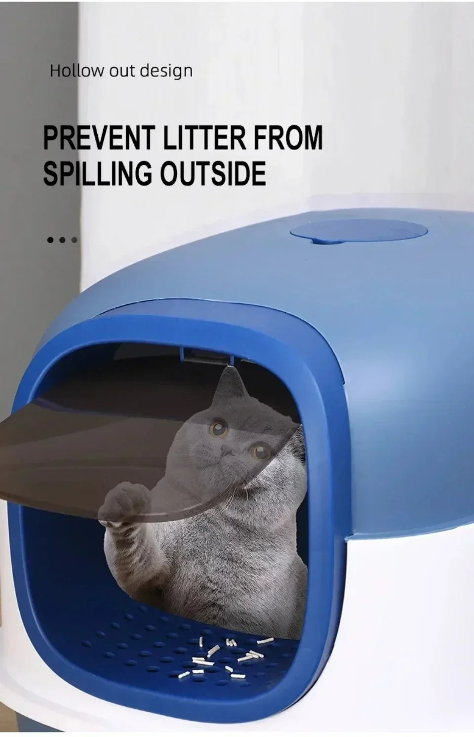 Cat Litter Box Detachable Enclosed Pet Nest Fully Automatic Deodorization Cat House Four Season Universal Anti-odor Pussy Toilet