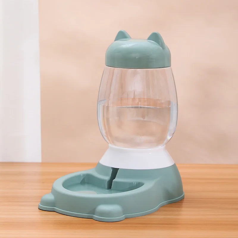 HOOPET 2022 New Cat Bowl 3 Colors Pet Automatic Feeder Dog Drinking Bowl Dispenser for Puppy Cat Food Water Bowl Pet Accessaries