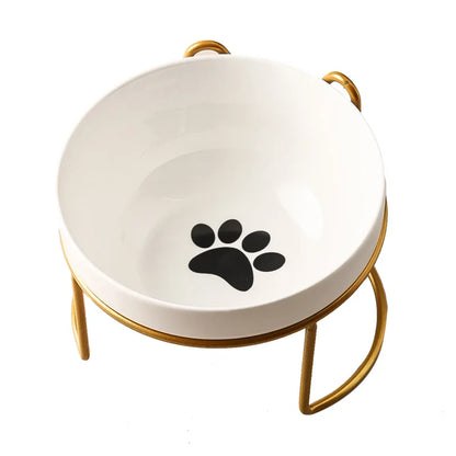 1-3pcs Creative Cervical Protection Pet Supplies Ceramic Double Cat Bowl Ceramic Cat Bowl Food Bowl Dog Drinking Water Food Bowl