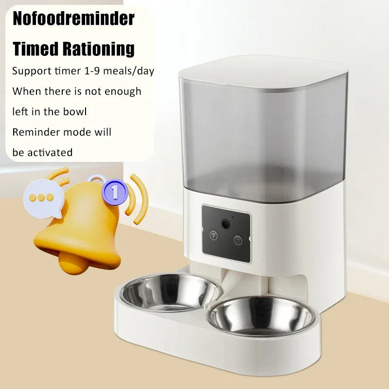 Pet Intelligent Feeder Timed Quantitative Remote Control Automatic Feeder Cat Food Dog Food Intelligent Feeding Machine