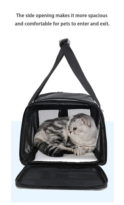 Cat Outgoing Travel Puppy Carrier Backpack Pet Bag Large Capacity Breathable Portable Cat Backpack Foldable Dog Bag Pet Supplies