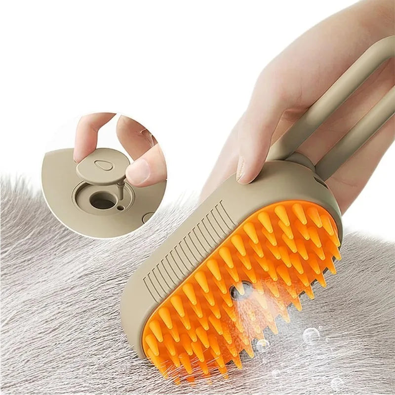 Cat Dog Steamy Brush Steam Brush Electric Sprayer for Massage Pet Grooming Tool Shedding 3 in 1 Electric Sprays Massage Combs