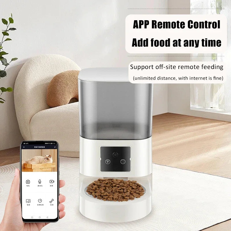 Pet Intelligent Feeder Timed Quantitative Remote Control Automatic Feeder Cat Food Dog Food Intelligent Feeding Machine