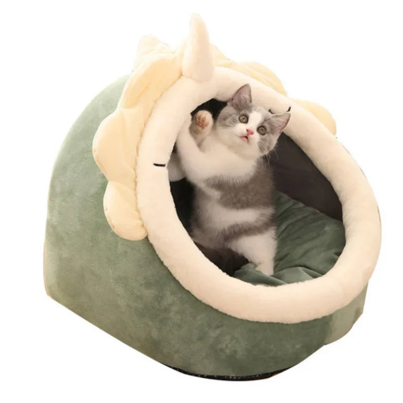 Bed Cat House Condo for Indoor or Outdoor Cat Tent Very Soft Small Dog Mat Bag for Washable Cave Cats Beds Pet House